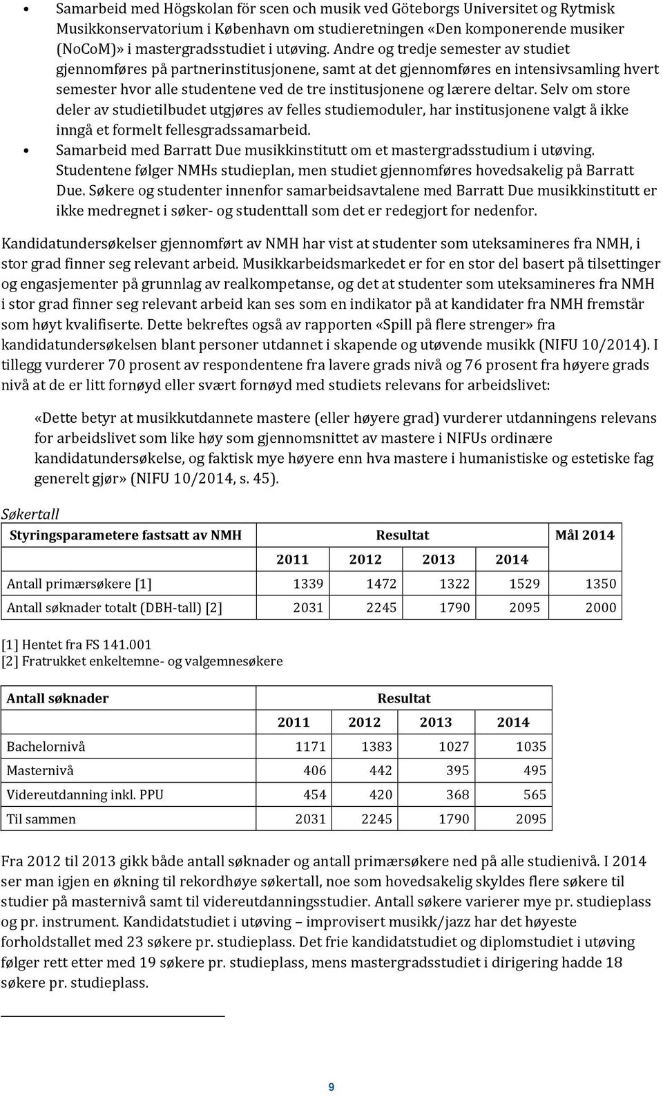 Selv om store deler av studietilbudet utgjøres av felles studiemoduler, har institusjonene valgt å ikke inngå et formelt fellesgradssamarbeid.