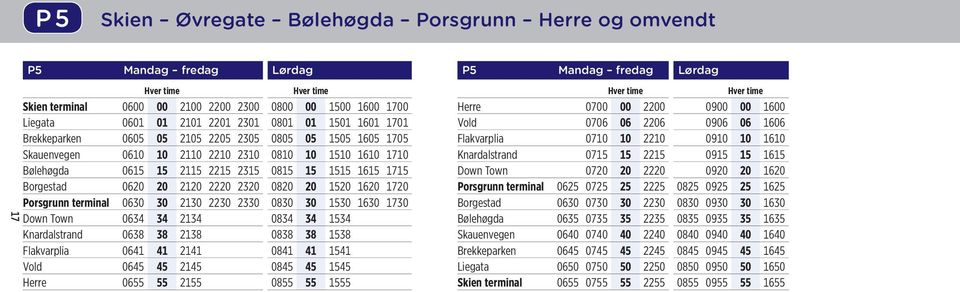 10 2210 0910 10 1610 Skauenvegen 0610 10 2110 2210 2310 0810 10 1510 1610 1710 Knardalstrand 0715 15 2215 0915 15 1615 Bølehøgda 0615 15 2115 2215 2315 0815 15 1515 1615 1715 Down Town 0720 20 2220