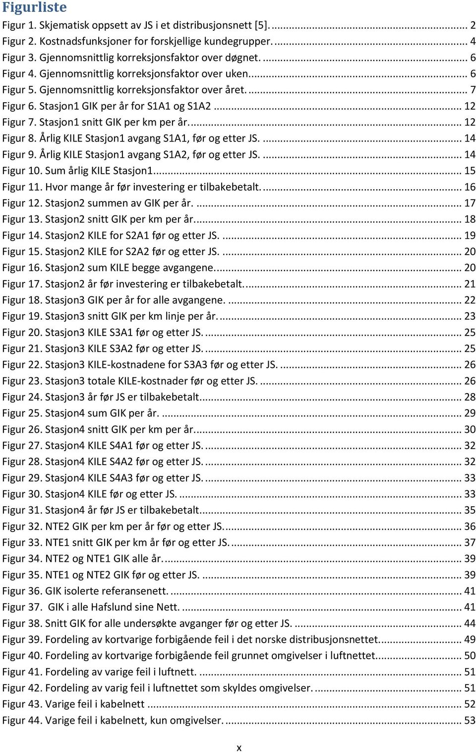 Stasjon1 snitt GIK per km per år.... 12 Figur 8. Årlig KILE Stasjon1 avgang S1A1, før og etter JS.... 14 Figur 9. Årlig KILE Stasjon1 avgang S1A2, før og etter JS.... 14 Figur 1.