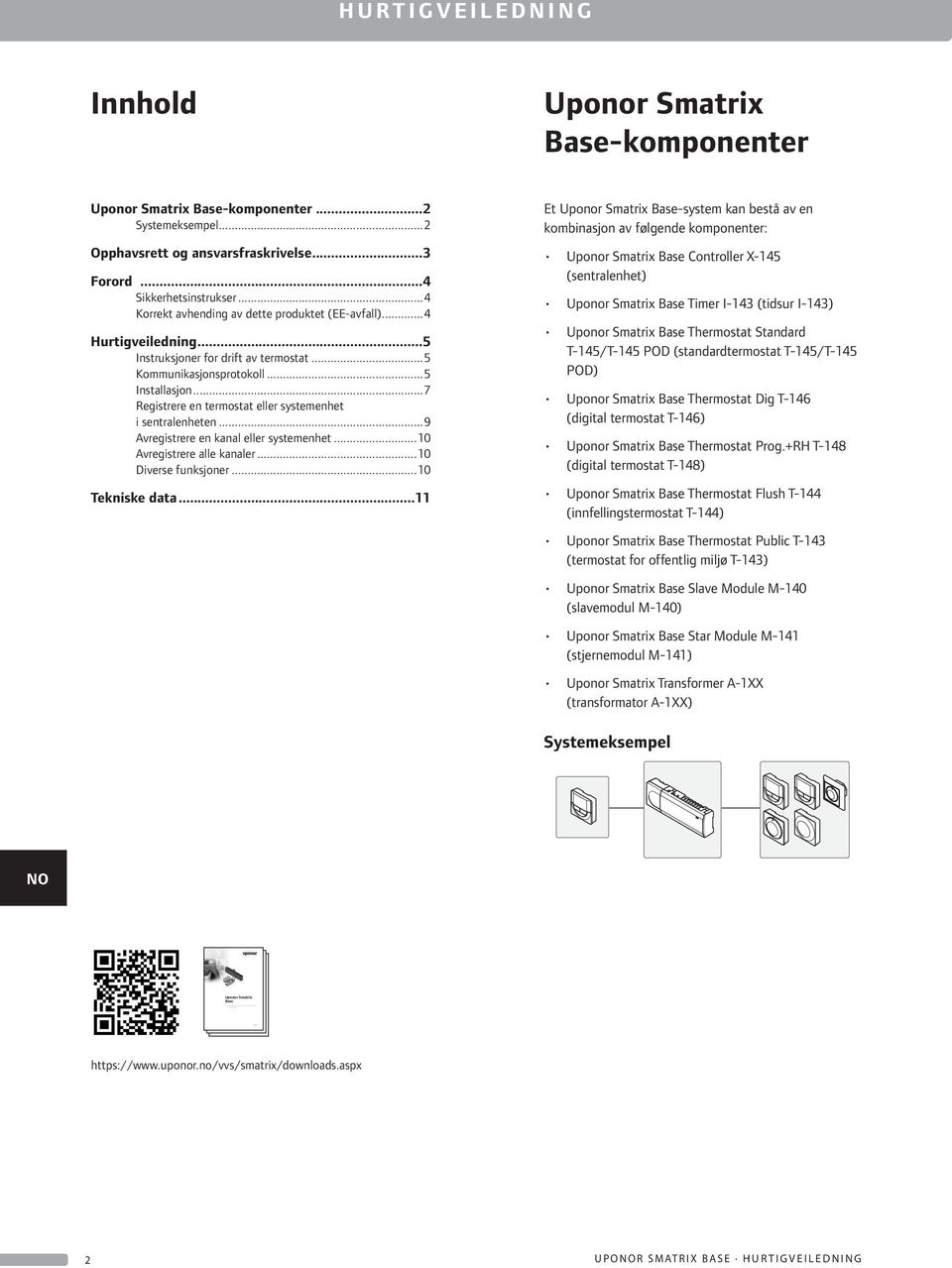 ..5 Instruksjoner for drift av termostat...5 Kommunikasjonsprotokoll...5 Installasjon...7 Registrere en termostat eller systemenhet i sentralenheten...9 Avregistrere en kanal eller systemenhet.