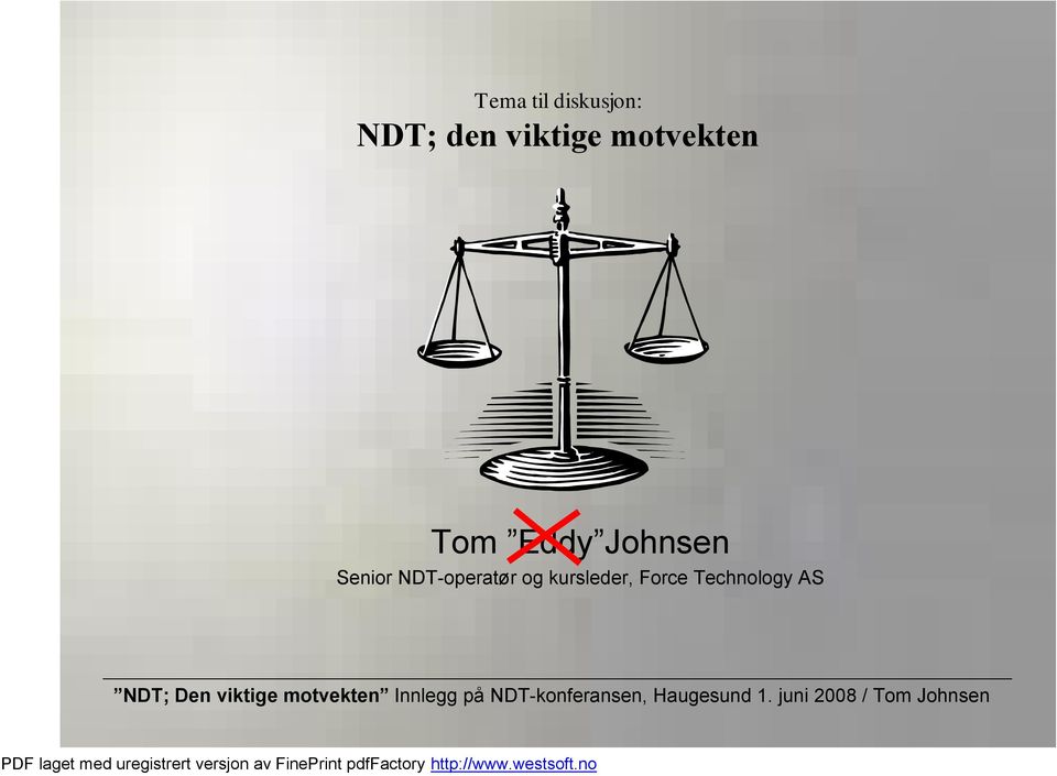 Johnsen Senior NDT-operatør