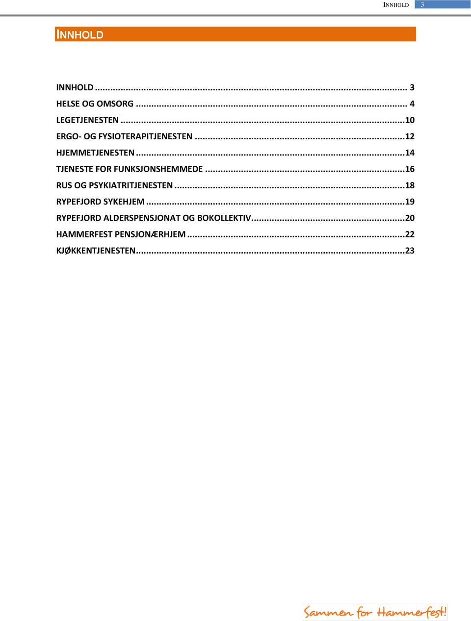 ..14 TJENESTE FOR FUNKSJONSHEMMEDE...16 RUS OG PSYKIATRITJENESTEN.