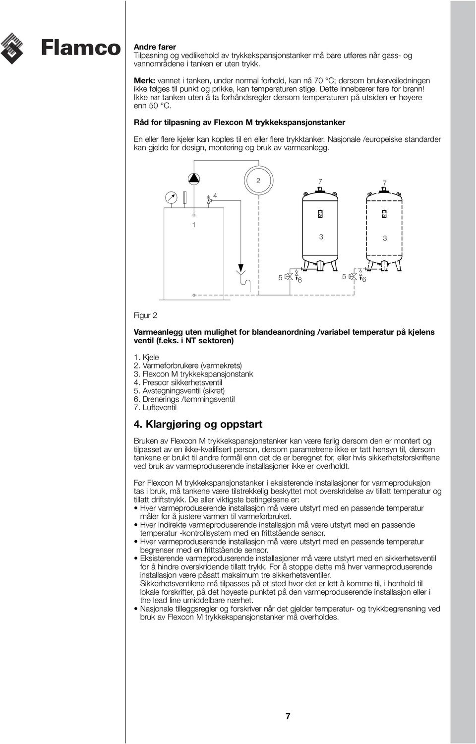 Ikke rør tanken uten å ta forhåndsregler dersom temperaturen på utsiden er høyere enn 0 C.