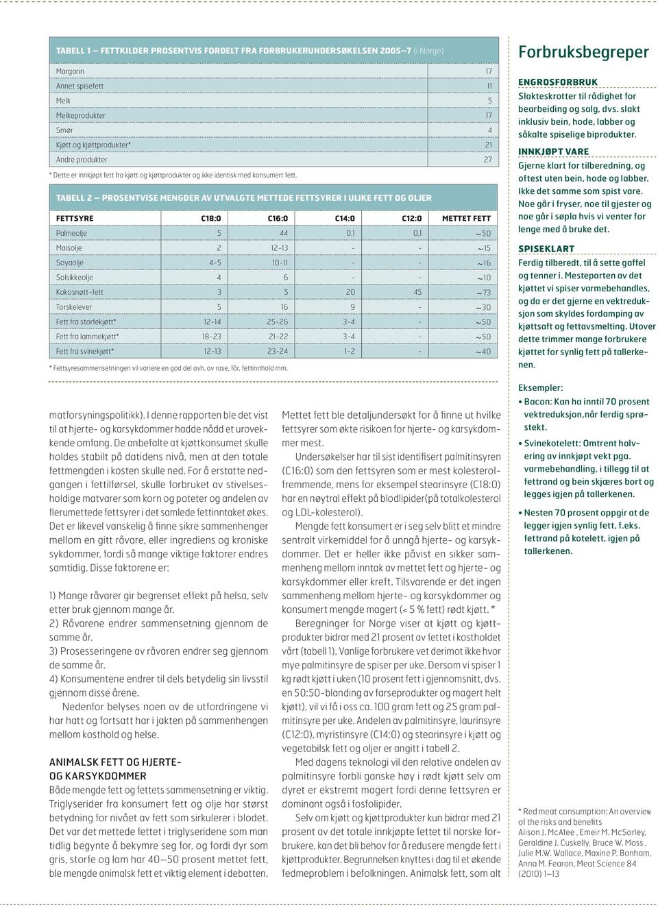 TABELL 2 PRSENTVISE MENGDER AV UTVALGTE METTEDE FETTSYRER I ULIKE FETT G LJER FETTSYRE C18:0 C16:0 C14:0 C12:0 METTET FETT Palmeolje 5 44 0,1 0,1 ~ 50 Maisolje 2 12-13 - - ~ 15 Soyaolje 4-5 10-11 - -