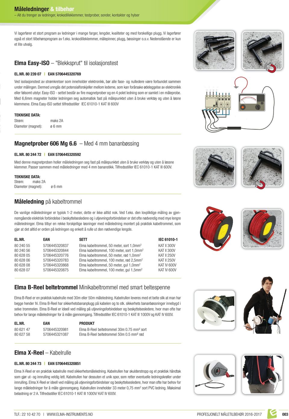 Elma Easy-ISO "Blekksprut" til isolasjonstest EL.NR.