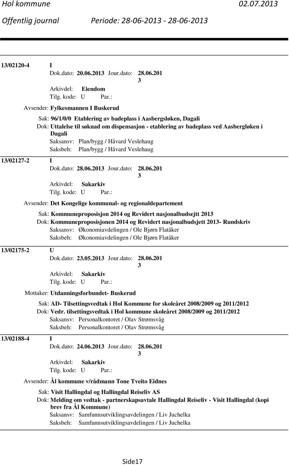 201 1/02120-4 I Dok.dato: 20.06.