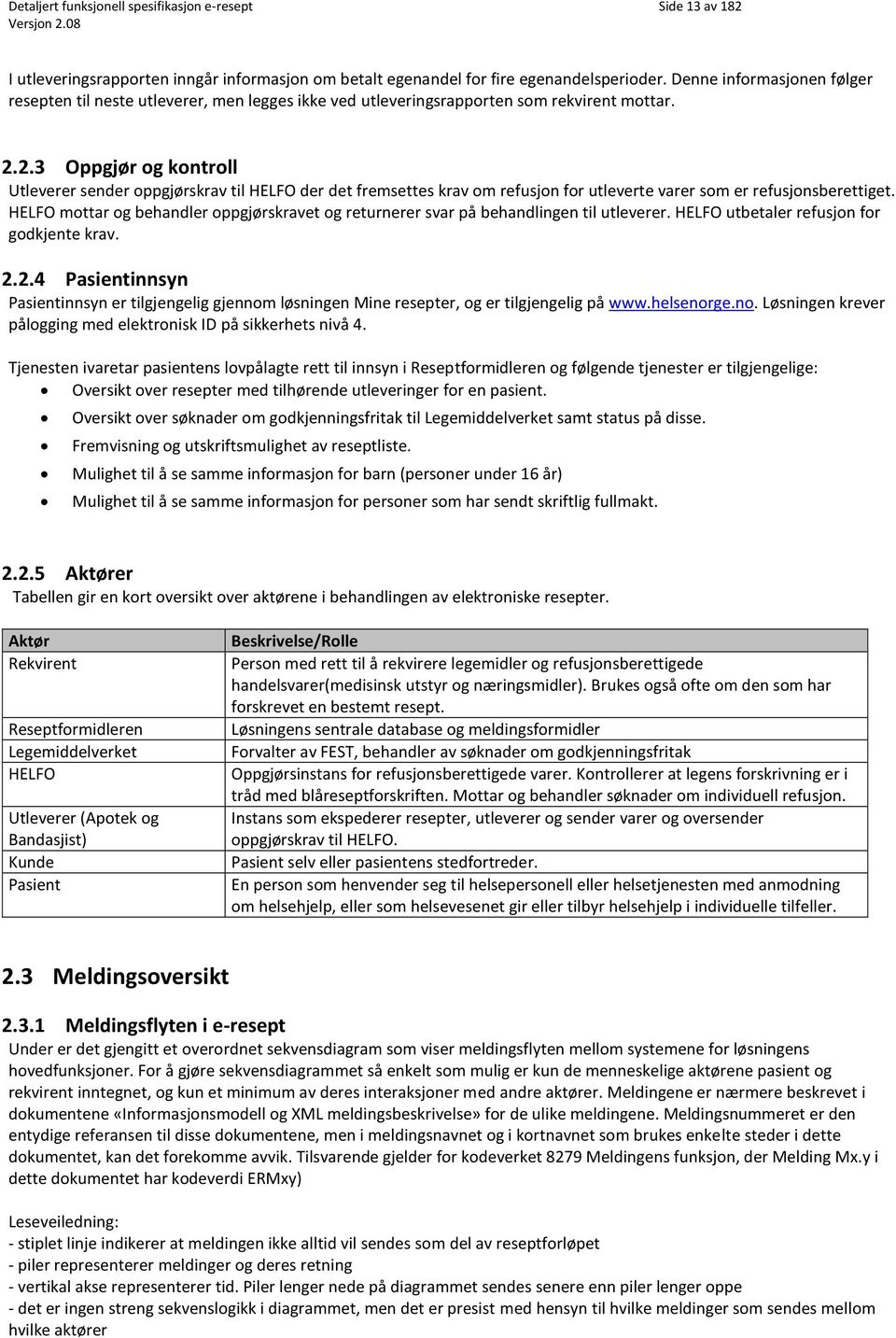 2.3 Oppgjør og kontroll Utleverer sender oppgjørskrav til HELFO der det fremsettes krav om refusjon for utleverte varer som er refusjonsberettiget.