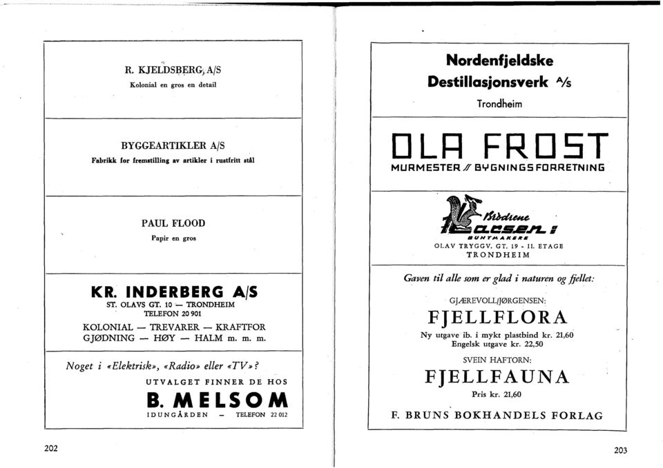 10 TELEFON 20 901 KOLONIAL TREVARER KRAFTFOR GJØDNING HØY HALM m. m. m. Noget i «Elektrisk», «Radio» eller «TV»? UTVALGET FINNER DE HOS B.