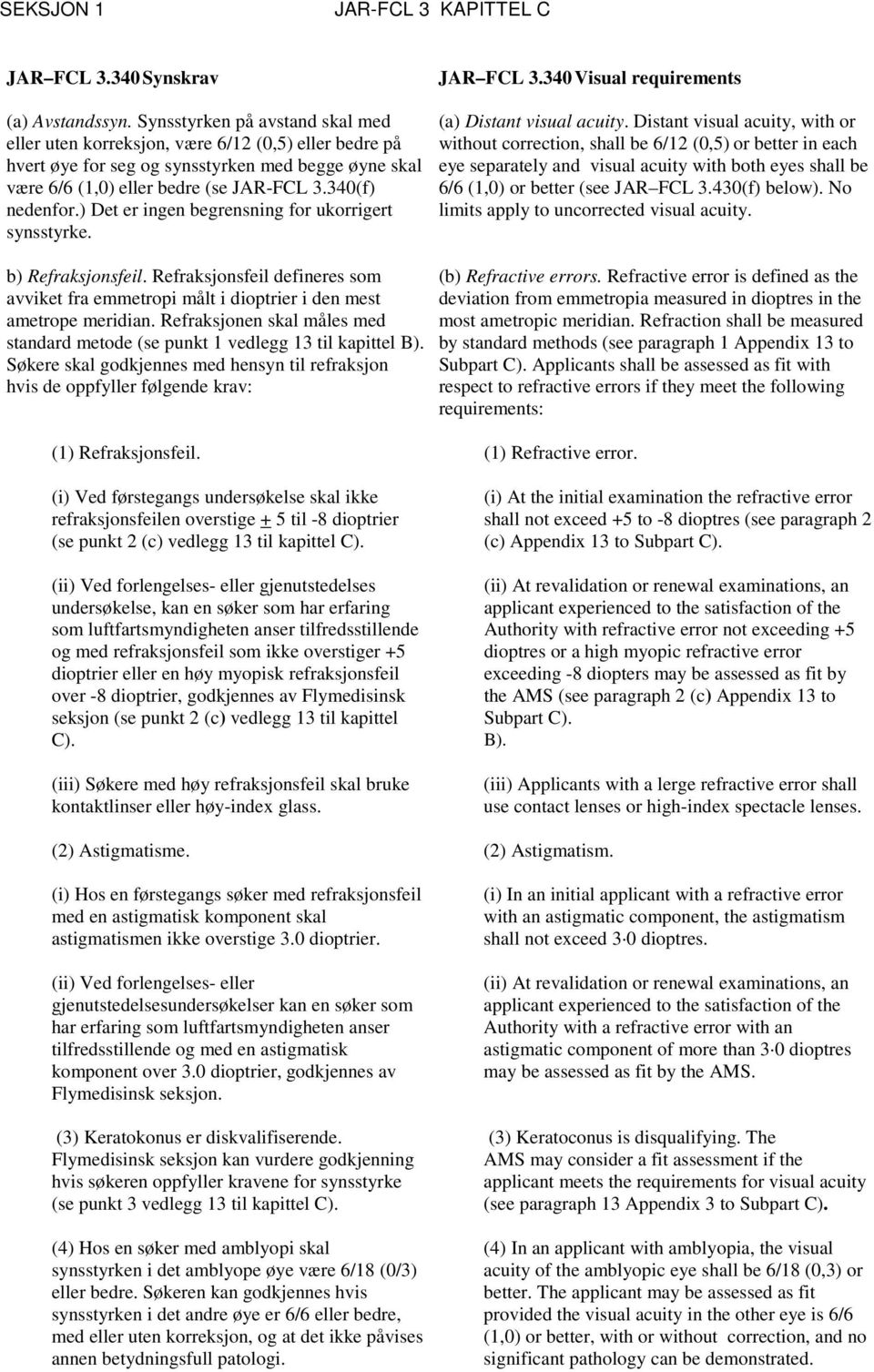 ) Det er ingen begrensning for ukorrigert synsstyrke. (a) Distant visual acuity.