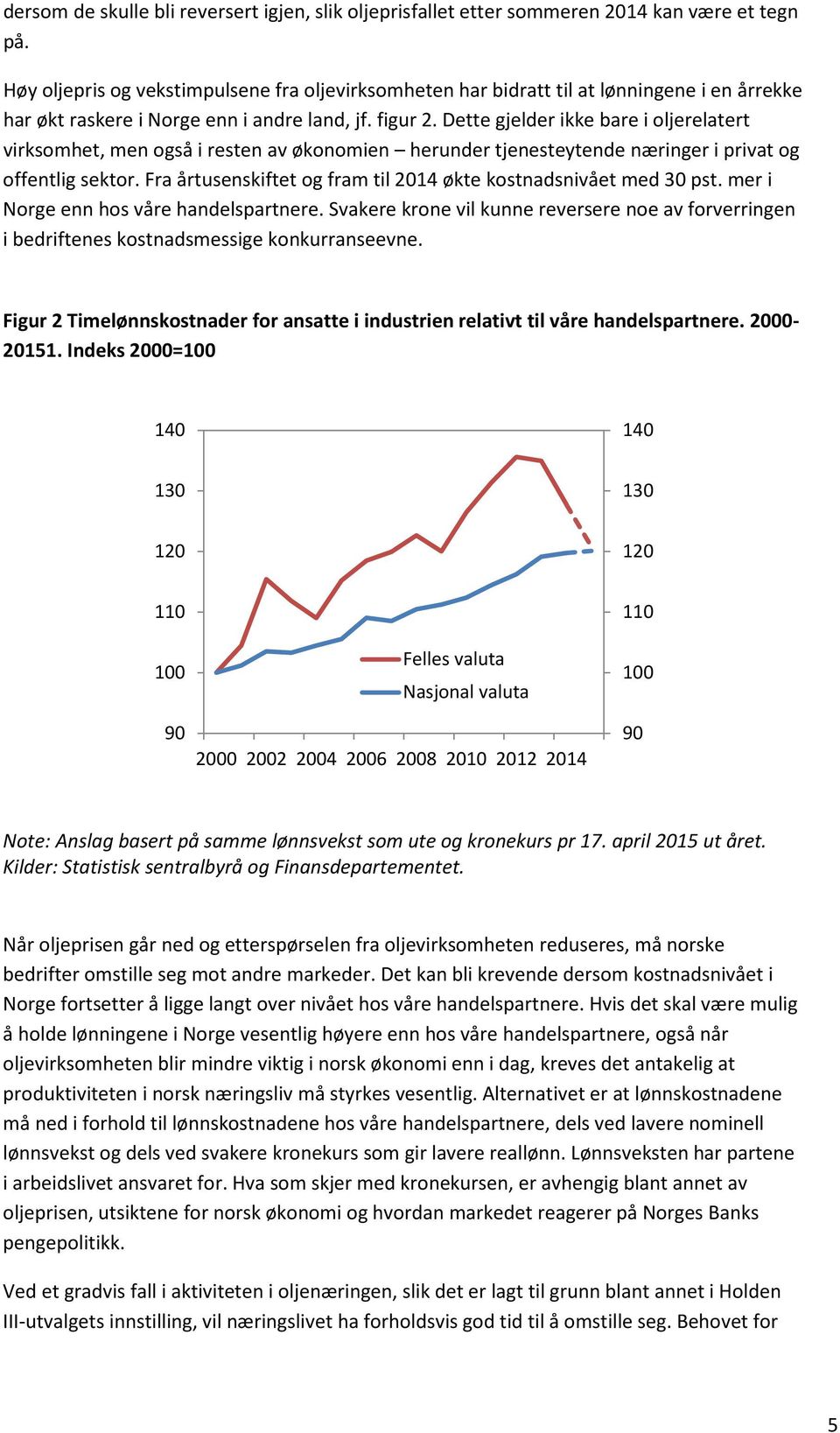 Dette gjelder ikke bare i oljerelatert virksomhet, men også i resten av økonomien herunder tjenesteytende næringer i privat og offentlig sektor.