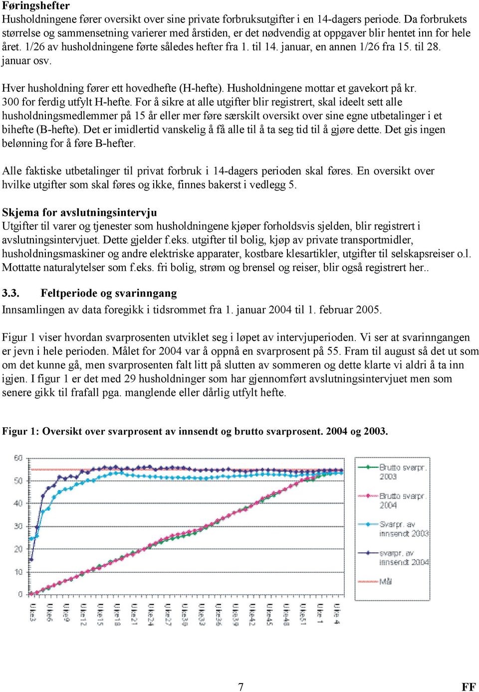 januar, en annen 1/26 fra 15. til 28. januar osv. Hver husholdning fører ett hovedhefte (H-hefte). Husholdningene mottar et gavekort på kr. 300 for ferdig utfylt H-hefte.