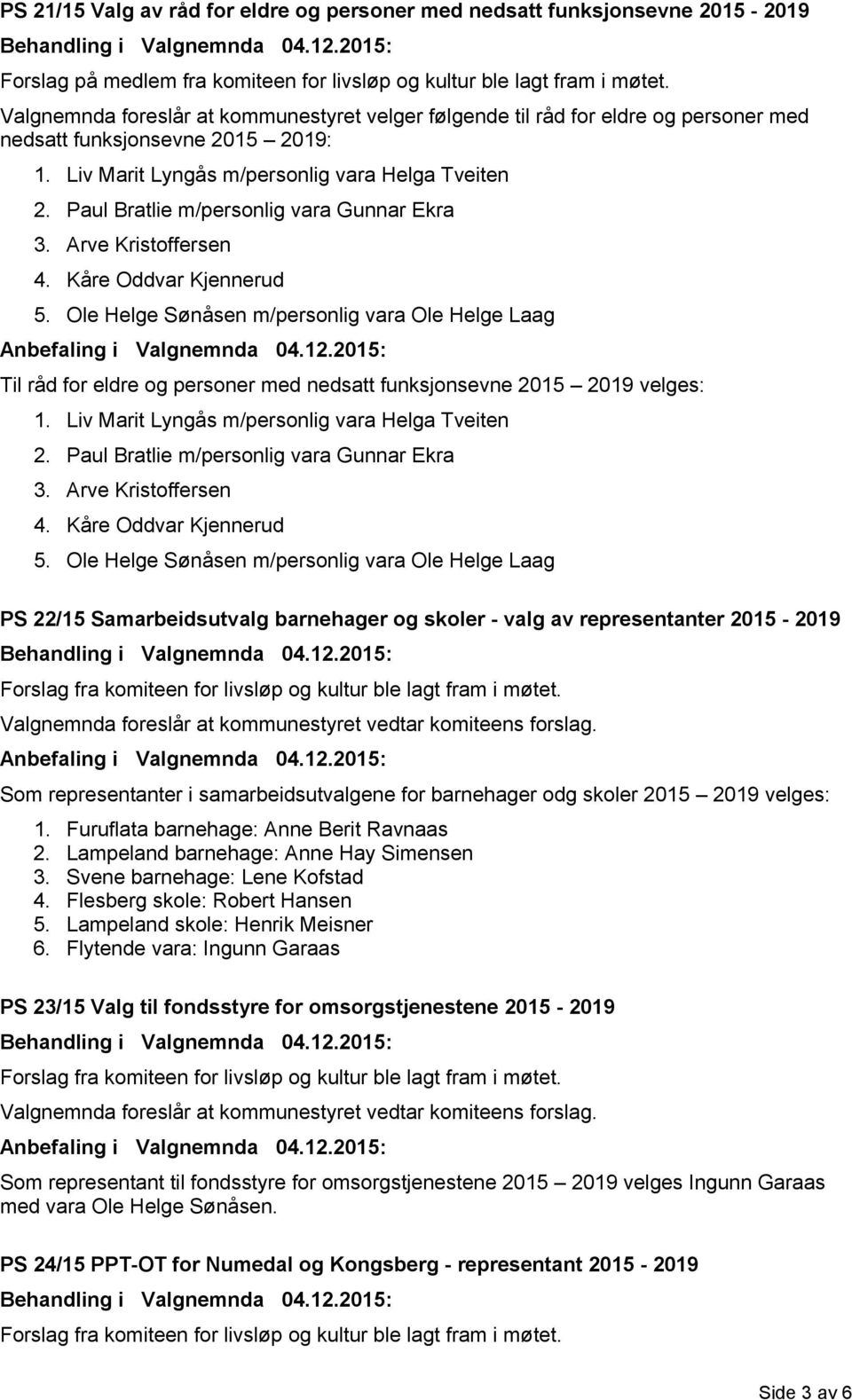 Paul Bratlie m/personlig vara Gunnar Ekra 3. Arve Kristoffersen 4. Kåre Oddvar Kjennerud 5.