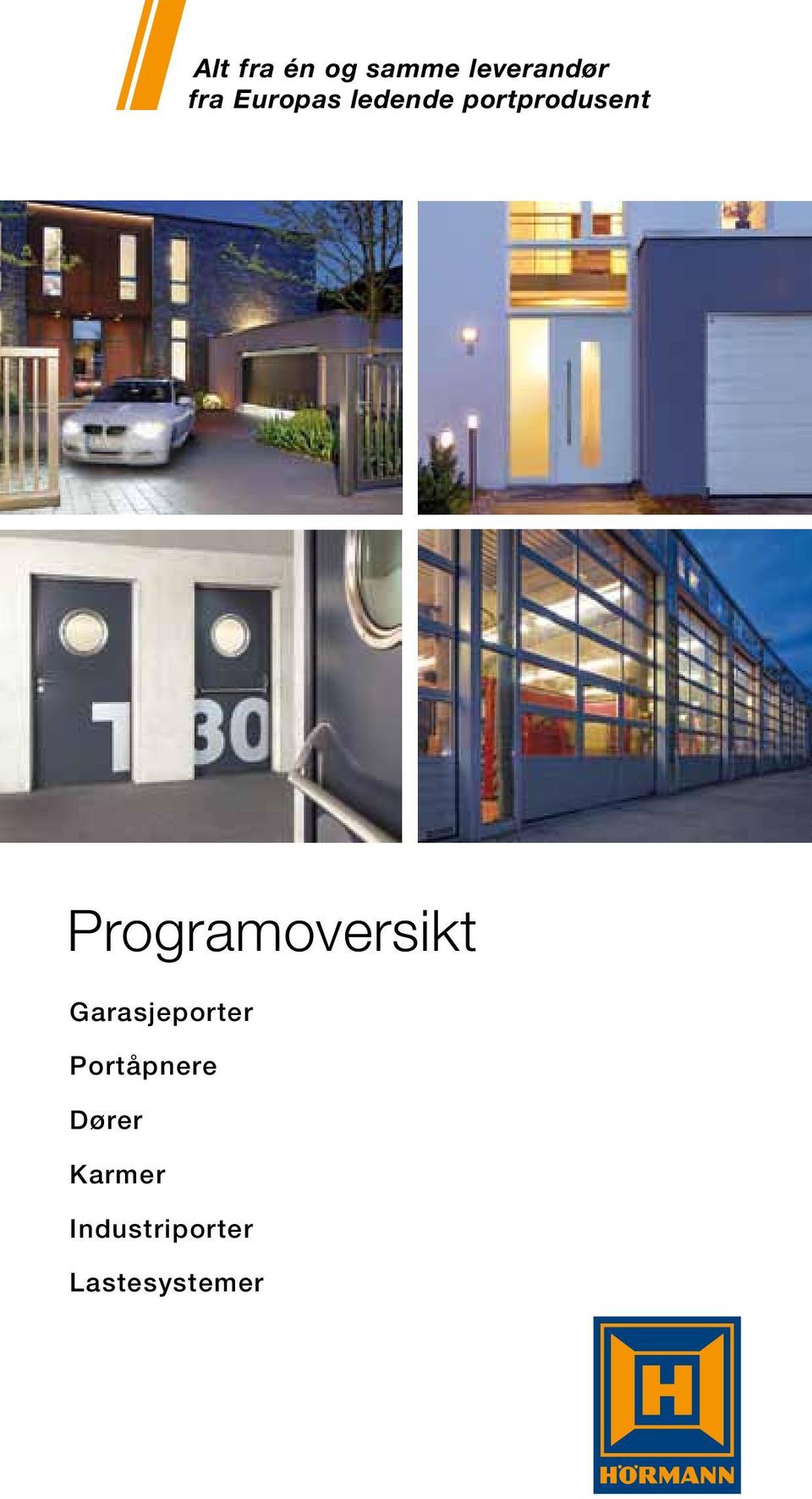 Programoversikt Garasjeporter