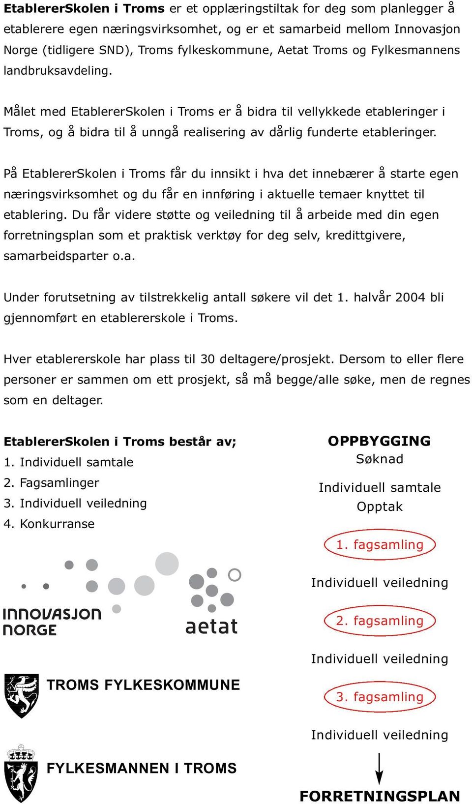 På EtablererSkolen i Troms får du innsikt i hva det innebærer å starte egen næringsvirksomhet og du får en innføring i aktuelle temaer knyttet til etablering.