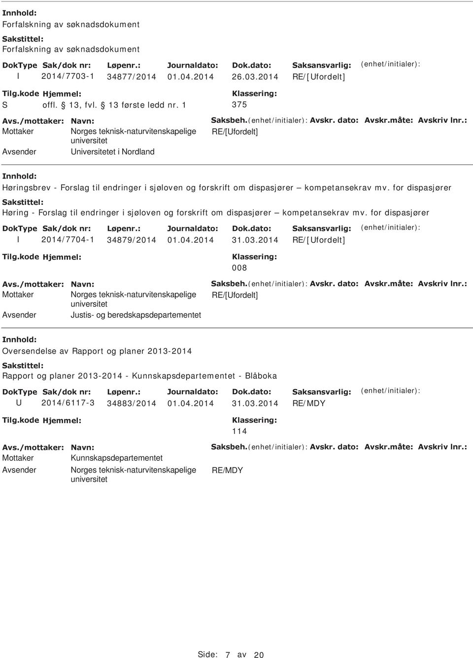 for dispasjører Høring - Forslag til endringer i sjøloven og forskrift om dispasjører kompetansekrav mv. for dispasjører 2014/7704-1 79/2014 01.04.2014 31.03.2014 RE/[fordelt] 008 Avs.