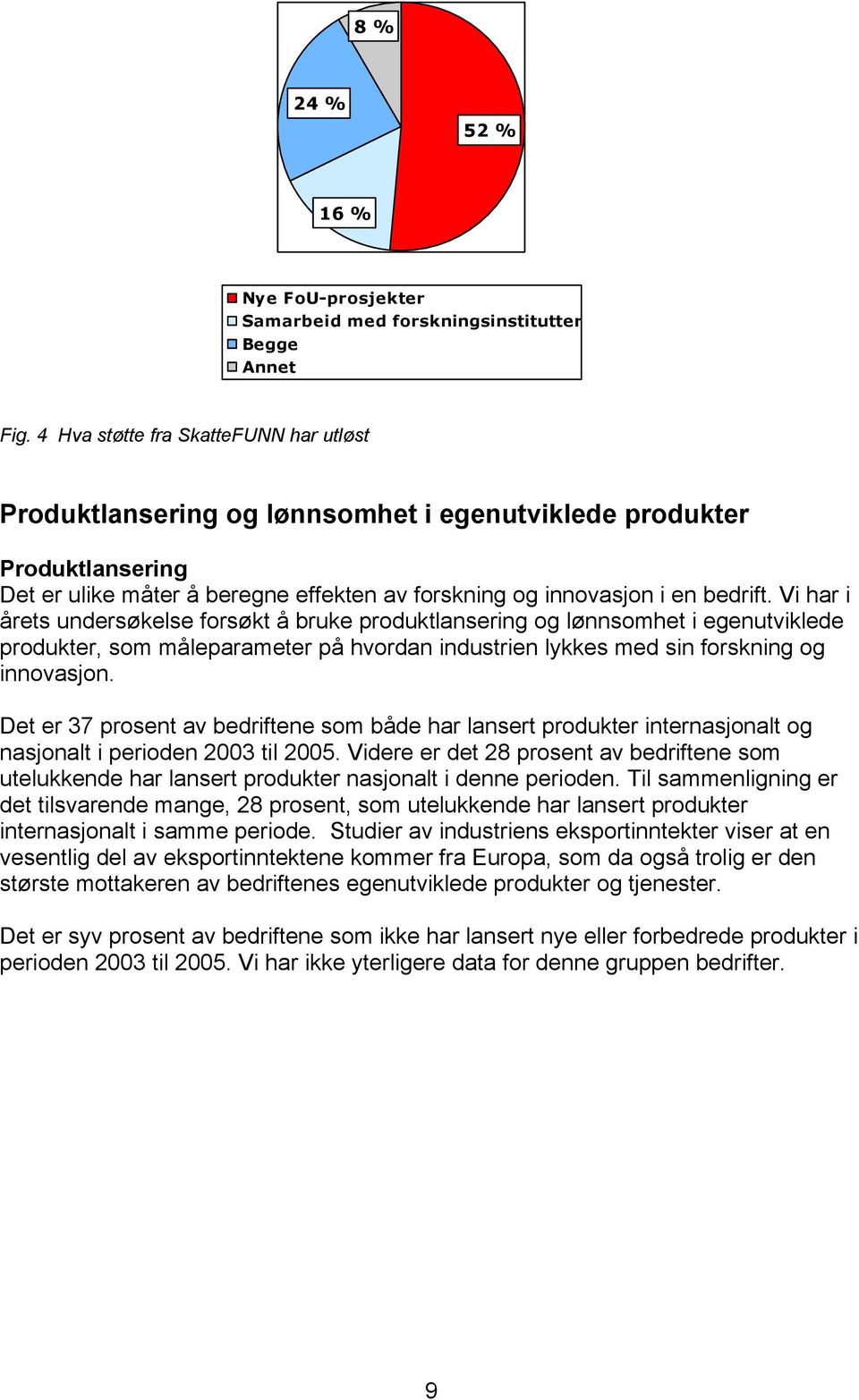 Vi har i årets undersøkelse forsøkt å bruke produktlansering og lønnsomhet i egenutviklede produkter, som måleparameter på hvordan industrien lykkes med sin forskning og innovasjon.