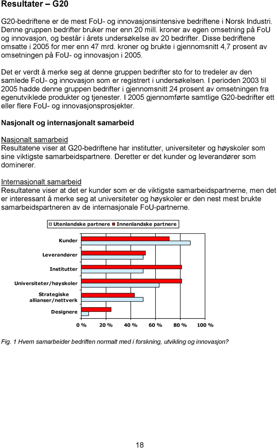 kroner og brukte i gjennomsnitt 4,7 prosent av omsetningen på FoU- og innovasjon i 2005.