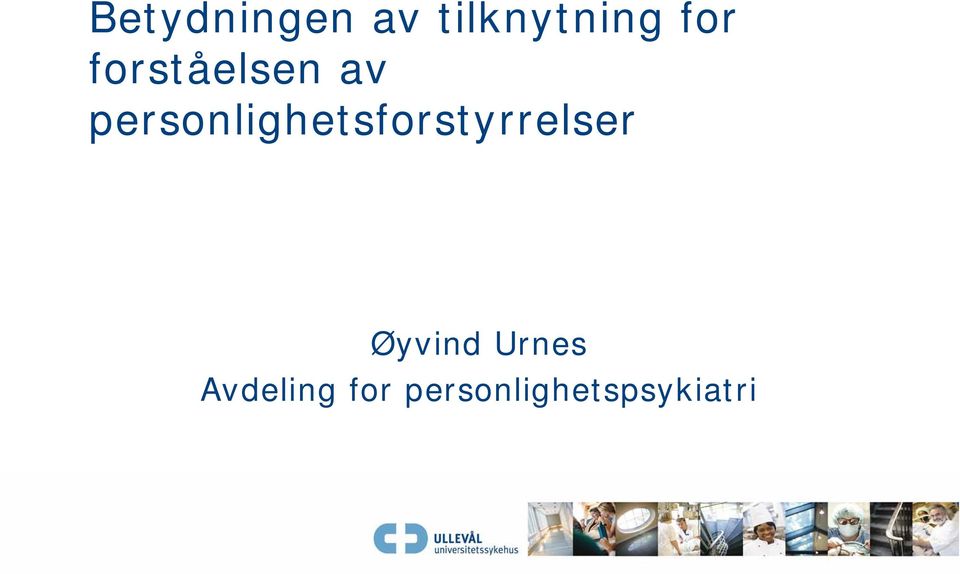 personlighetsforstyrrelser