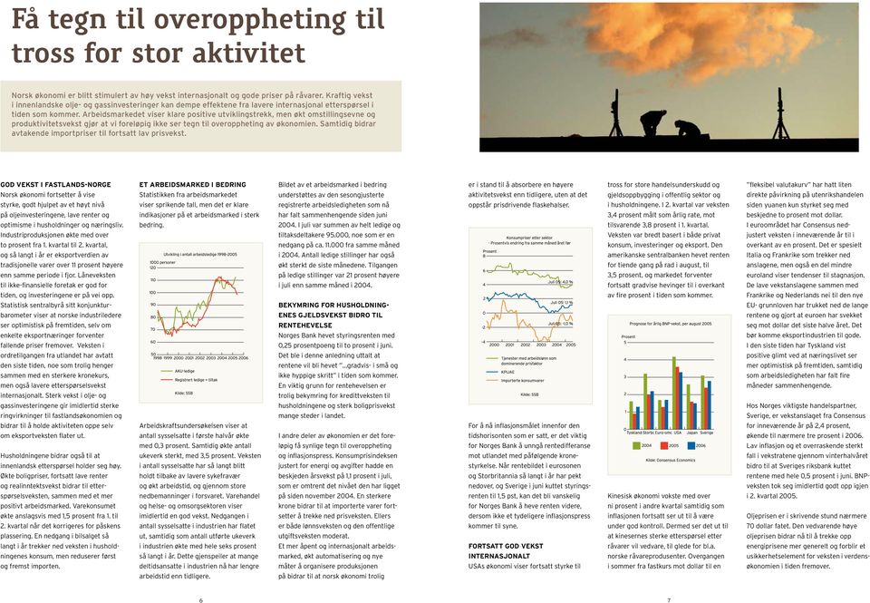 Arbeidsmarkedet viser klare positive utviklingstrekk, men økt omstillingsevne og produktivitetsvekst gjør at vi foreløpig ikke ser tegn til overoppheting av økonomien.