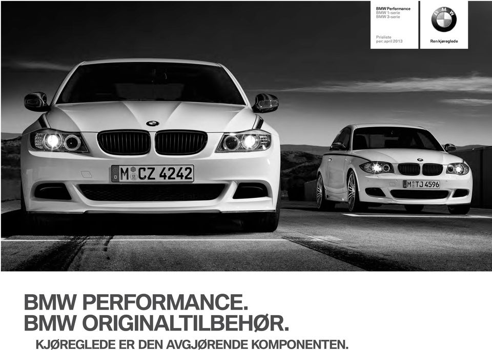 BMW Performance. BMW ORIGINALTILBEHØR.