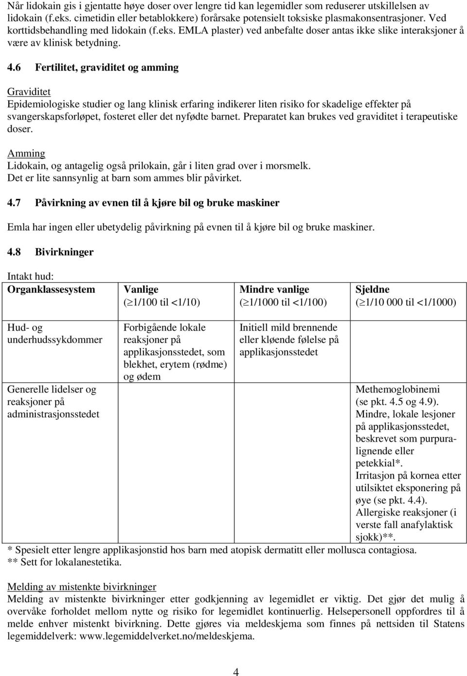 6 Fertilitet, graviditet og amming Graviditet Epidemiologiske studier og lang klinisk erfaring indikerer liten risiko for skadelige effekter på svangerskapsforløpet, fosteret eller det nyfødte barnet.