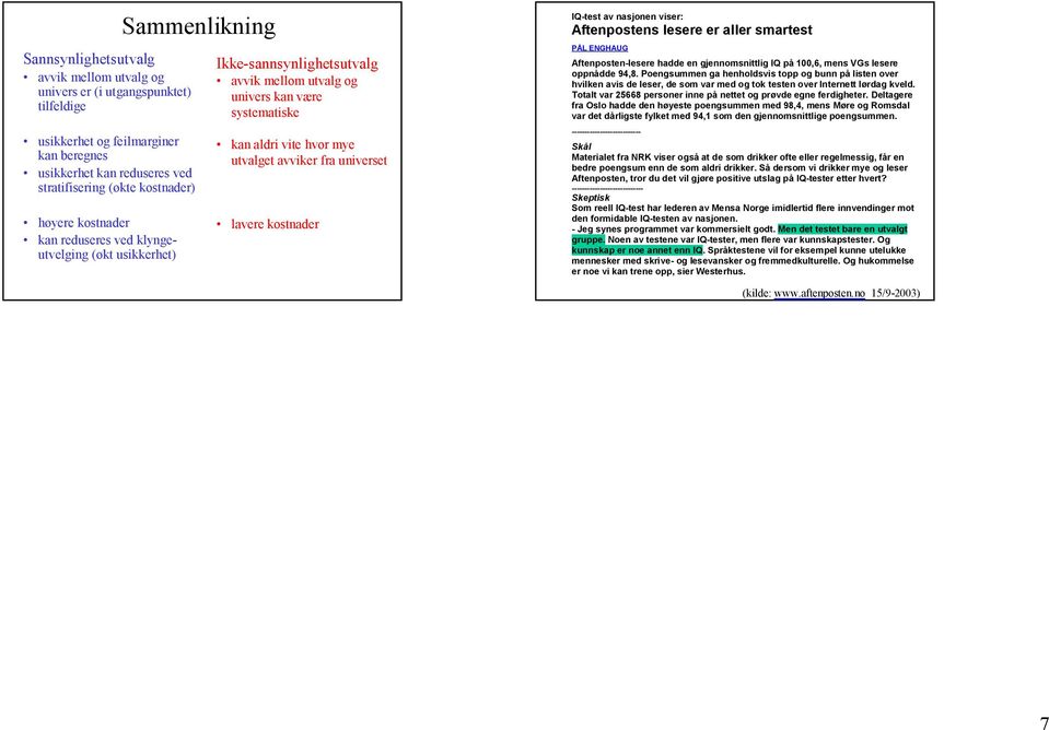 universet lavere kostnader IQ test av nasjonen viser: Aftenpostens lesere er aller smartest PÅL ENGHAUG Aftenposten lesere hadde en gjennomsnittlig IQ på 100,6, mens VGs lesere oppnådde 94,8.