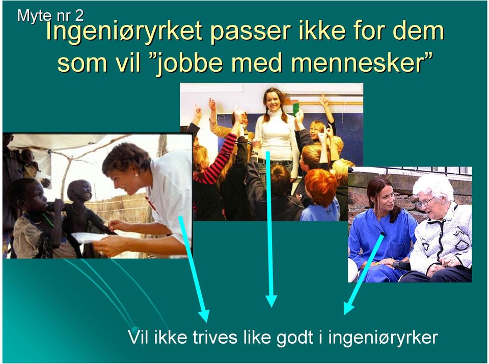 jobbe med mennesker Vil ikke