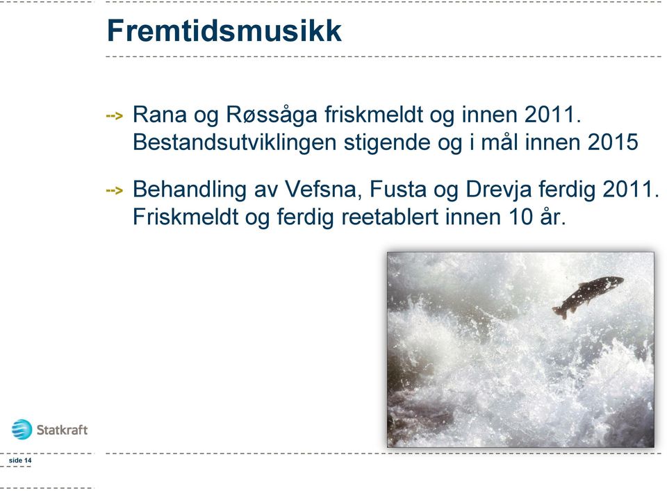 2015 Behandling av Vefsna, Fusta og Drevja ferdig