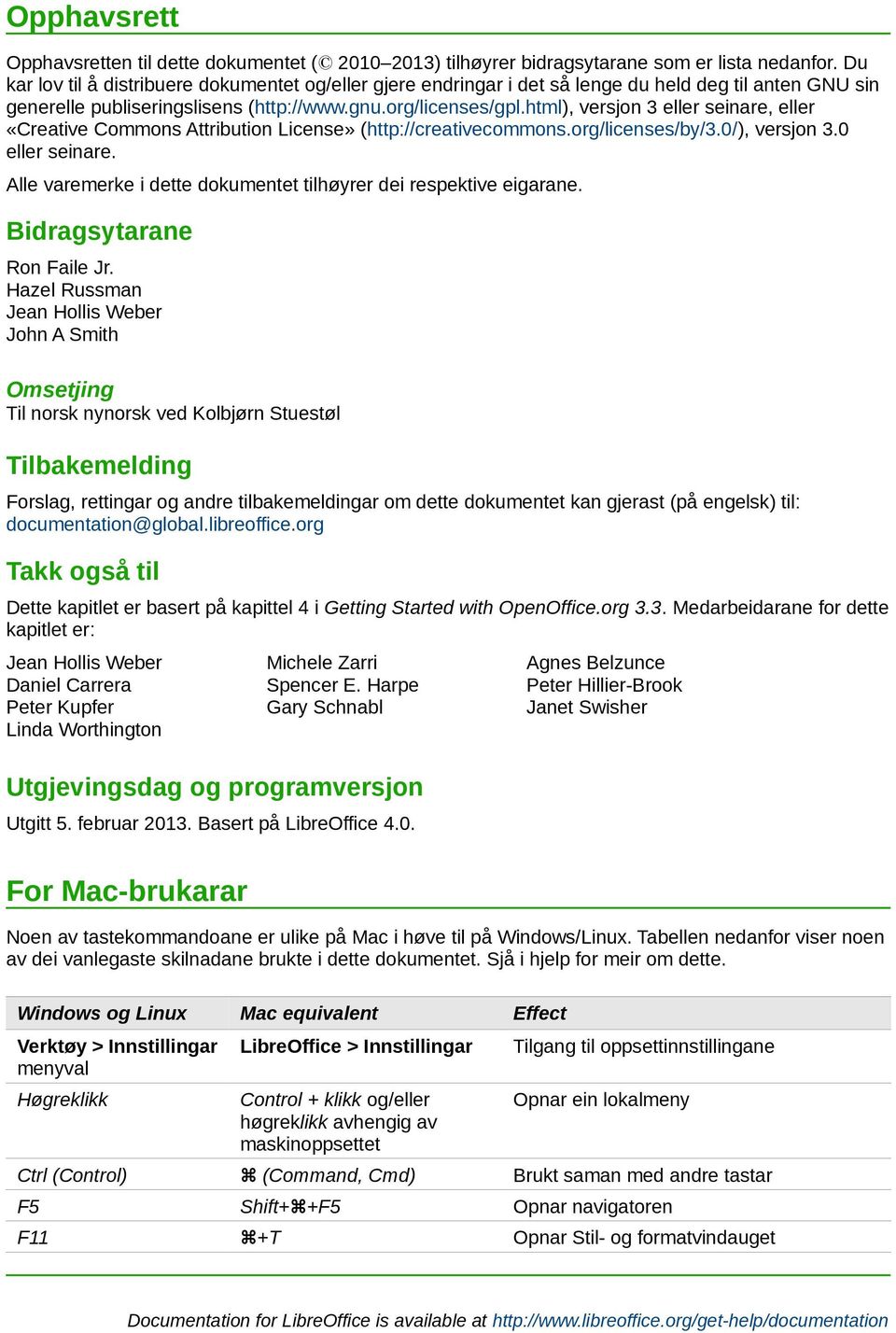 html), versjon 3 eller seinare, eller «Creative Commons Attribution License» (http://creativecommons.org/licenses/by/3.0/), versjon 3.0 eller seinare.