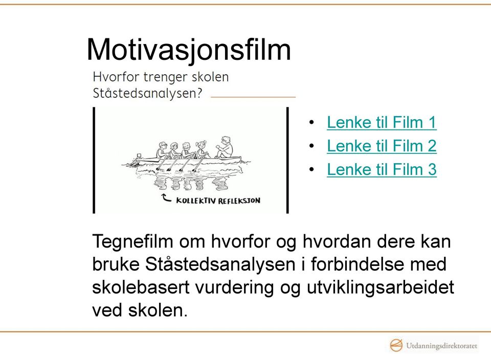 dere kan bruke Ståstedsanalysen i forbindelse med