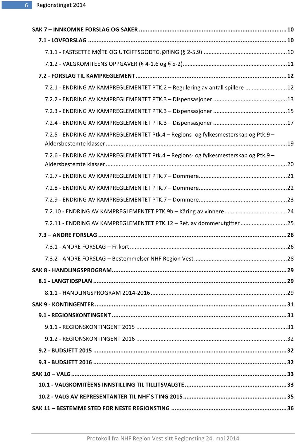 3 Dispensasjoner...15 7.2.4YENDRINGAVKAMPREGLEMENTETPTK.3 Dispensasjoner...17 7.2.5YENDRINGAVKAMPREGLEMENTETPtk.4 RegionsYogfylkesmesterskapogPtk.9 Aldersbestemteklasser...19 7.2.6YENDRINGAVKAMPREGLEMENTETPtk.