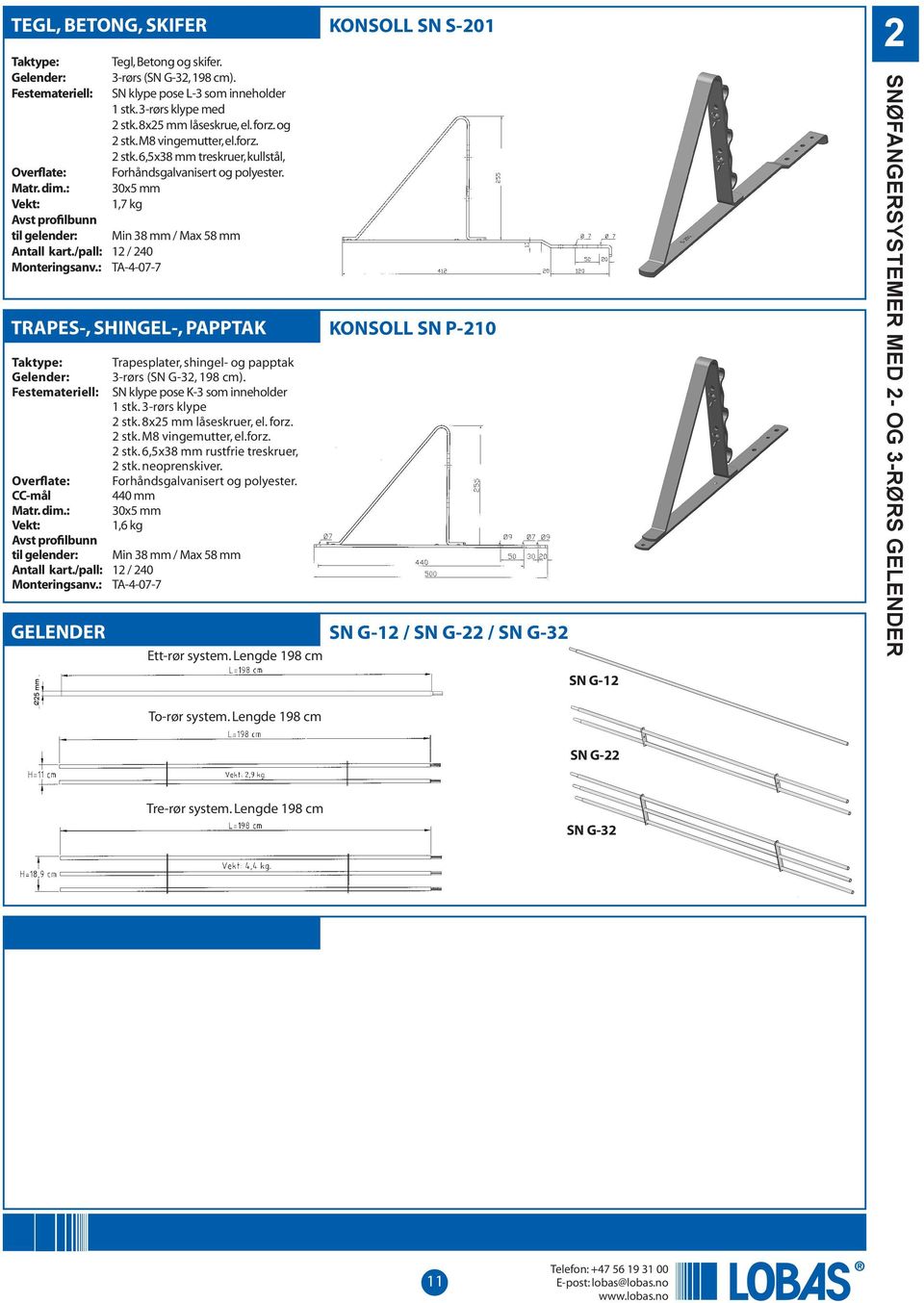 30x5 mm 1,7 kg Min 38 mm / Max 58 mm TRAPES-, SHINGEL-, PAPPTAK CC-mål til gelender: Antall kart./pall: 12 / 240 Monteringsanv.