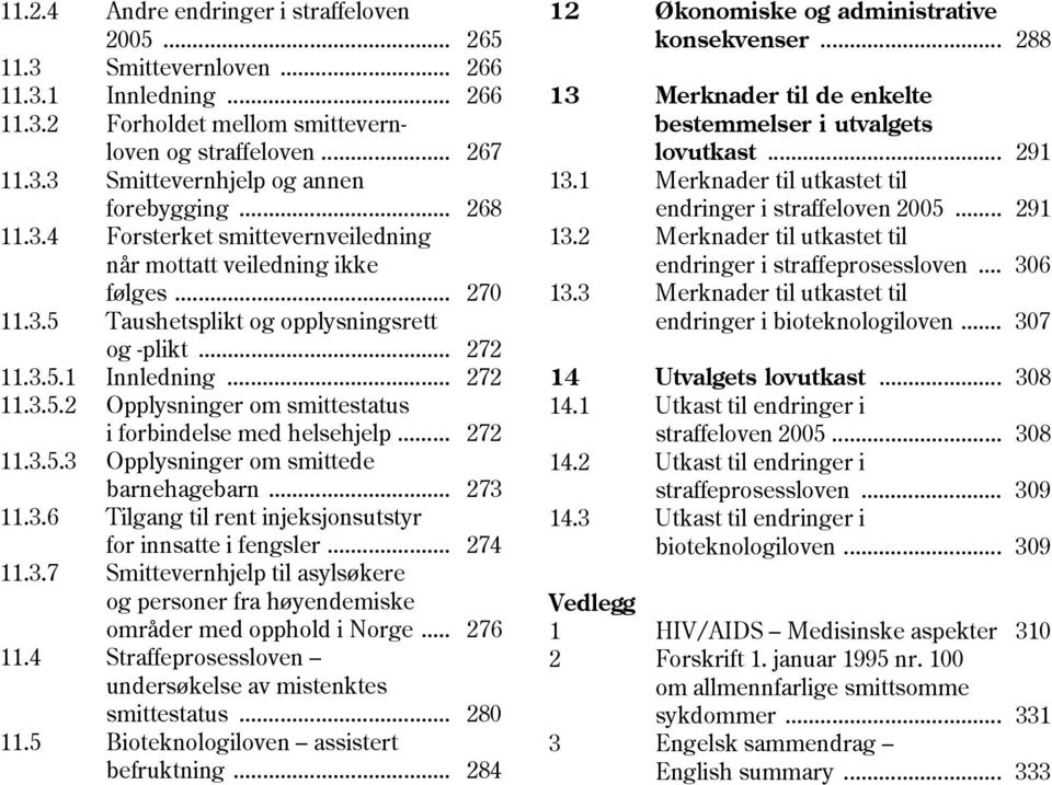 .. 272 11.3.5.3 Opplysninger om smittede barnehagebarn... 273 11.3.6 Tilgang til rent injeksjonsutstyr for innsatte i fengsler... 274 11.3.7 Smittevernhjelp til asylsøkere og personer fra høyendemiske områder med opphold i Norge.