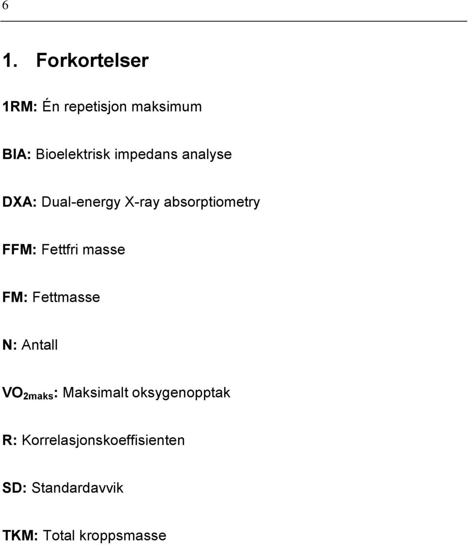 Fettfri masse FM: Fettmasse N: Antall VO 2maks : Maksimalt