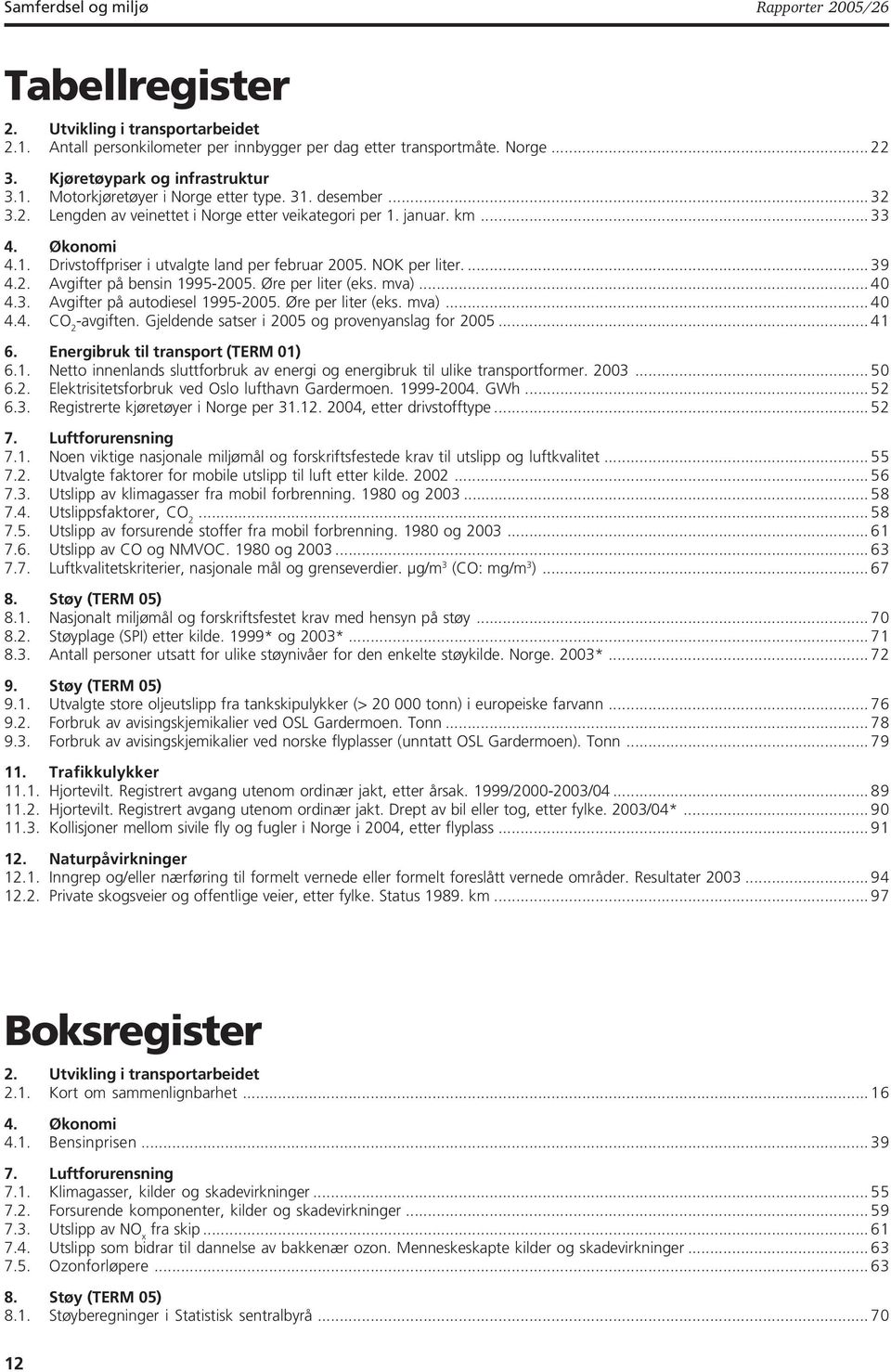 Øre per liter (eks. mva)... 4 4.3. Avgifter på autodiesel 1995-25. Øre per liter (eks. mva)... 4 4.4. CO 2 -avgiften. Gjeldende satser i 25 og provenyanslag for 25... 41 6.