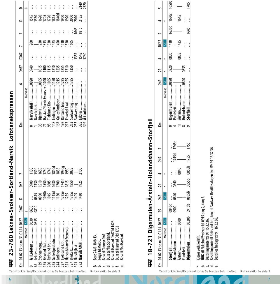 .. 1620... 175 Fiskebøl f.kai......... 1030b 1550b 1730 71 Harstad/Narvik Evenes ƒ.1040 1100... 1315... 1705... 200 Raftsund bru......... 1045 1605 1745 95 Tjeldsund Kro...1055 1115... 1330... 1720.