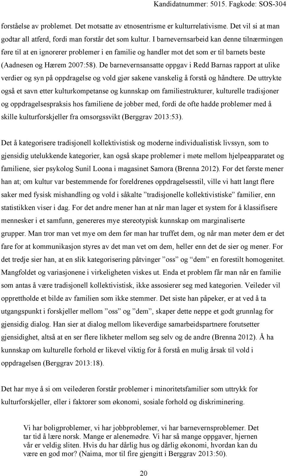 De barnevernsansatte oppgav i Redd Barnas rapport at ulike verdier og syn på oppdragelse og vold gjør sakene vanskelig å forstå og håndtere.