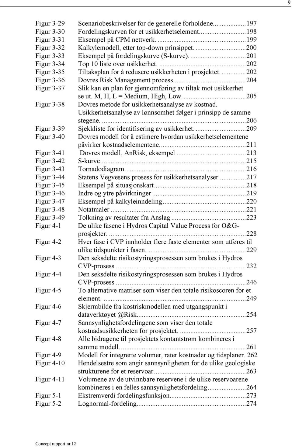 ...202 Figur 3-35 Tiltaksplan for å redusere usikkerheten i prosjektet....202 Figur 3-36 Dovres Risk Management process.