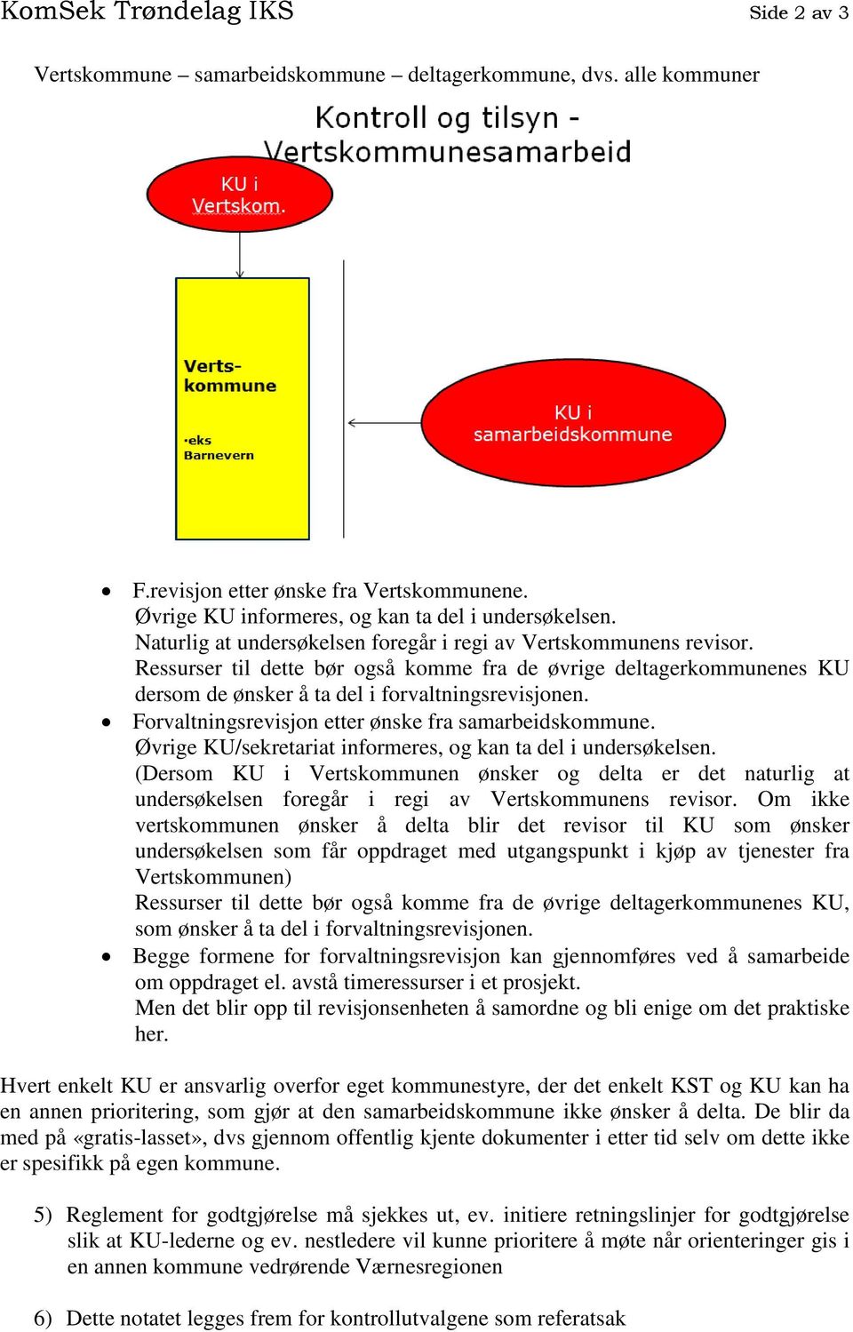 Forvaltningsrevisjon etter ønske fra samarbeidskommune. Øvrige KU/sekretariat informeres, og kan ta del i undersøkelsen.