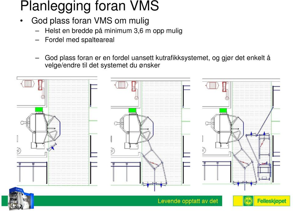 spalteareal God plass foran er en fordel uansett