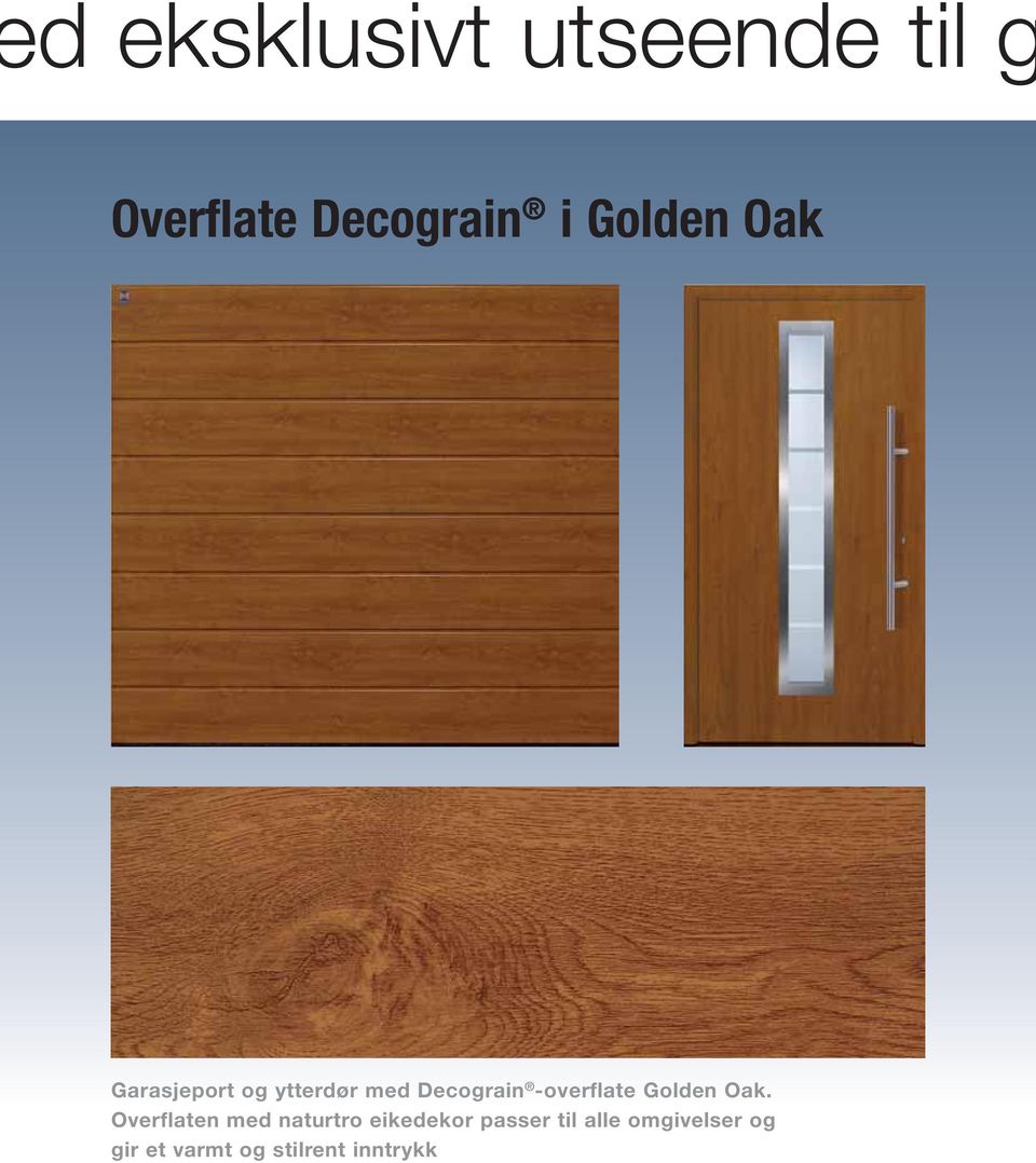 -overflate Golden Oak.