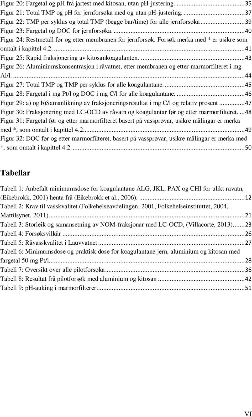 Forsøk merka med * er usikre som omtalt i kapittel 4.2.... 41 Figur 25: Rapid fraksjonering av kitosankoagulanten.