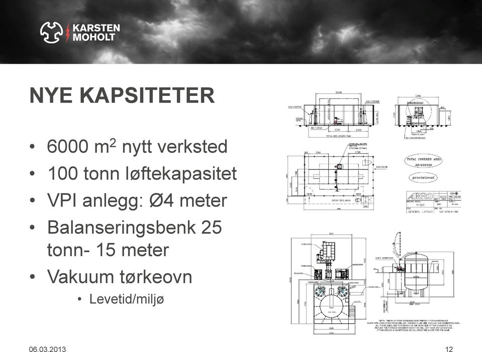 meter Balanseringsbenk 25 tonn- 15 meter