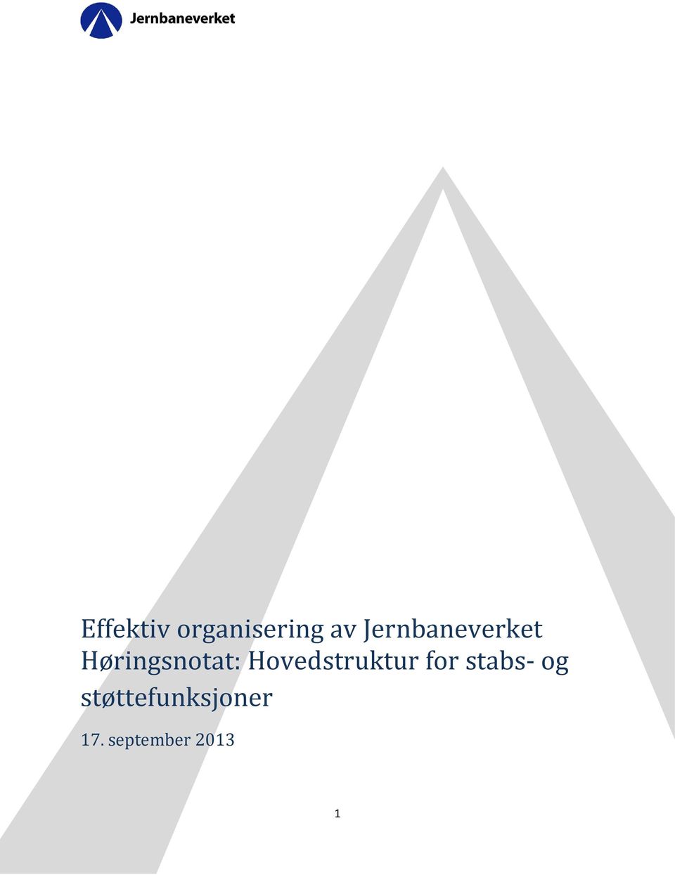 Hovedstruktur for stabs- og