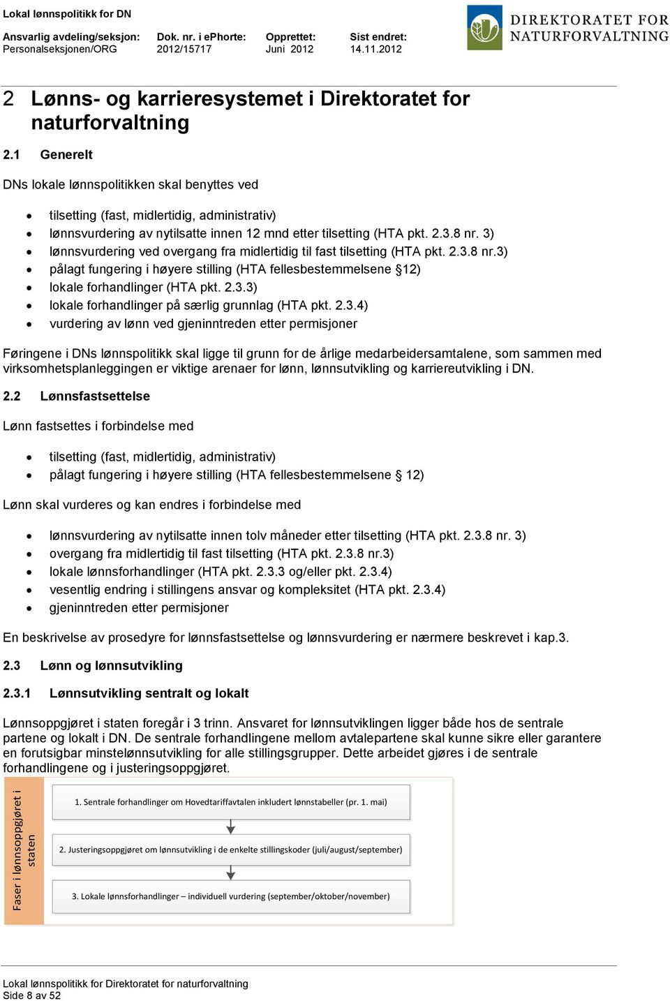 3) lønnsvurdering ved overgang fra midlertidig til fast tilsetting (HTA pkt. 2.3.8 nr.3) pålagt fungering i høyere stilling (HTA fellesbestemmelsene 12) lokale forhandlinger (HTA pkt. 2.3.3) lokale forhandlinger på særlig grunnlag (HTA pkt.