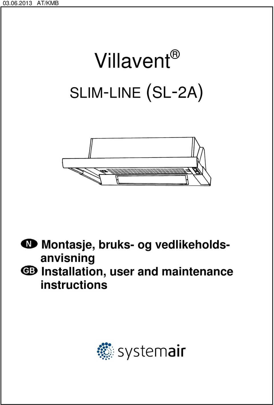 (SL-2A) Montasje, bruks- og