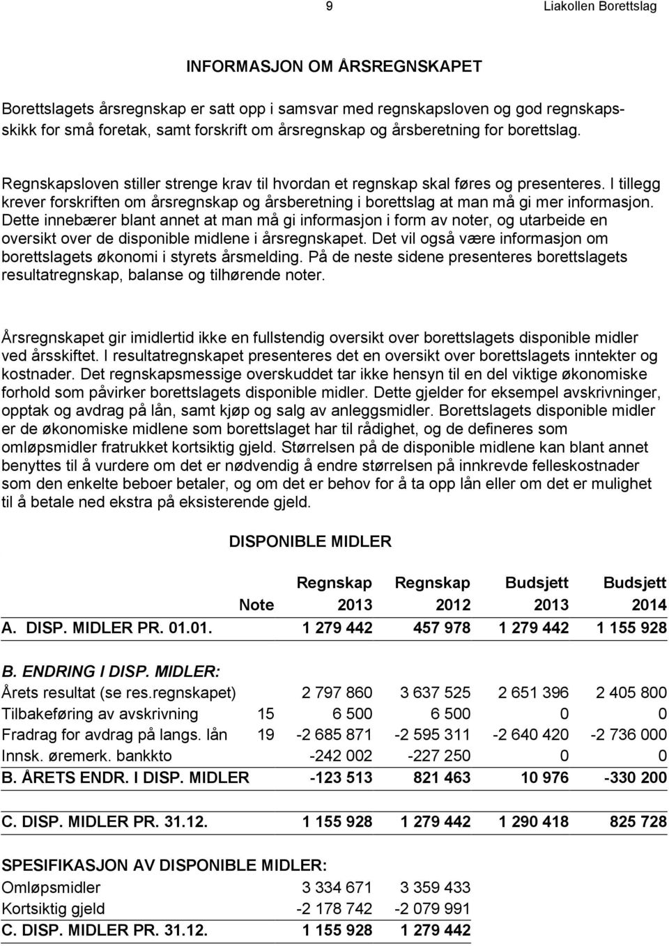 I tillegg krever forskriften om årsregnskap og årsberetning i borettslag at man må gi mer informasjon.