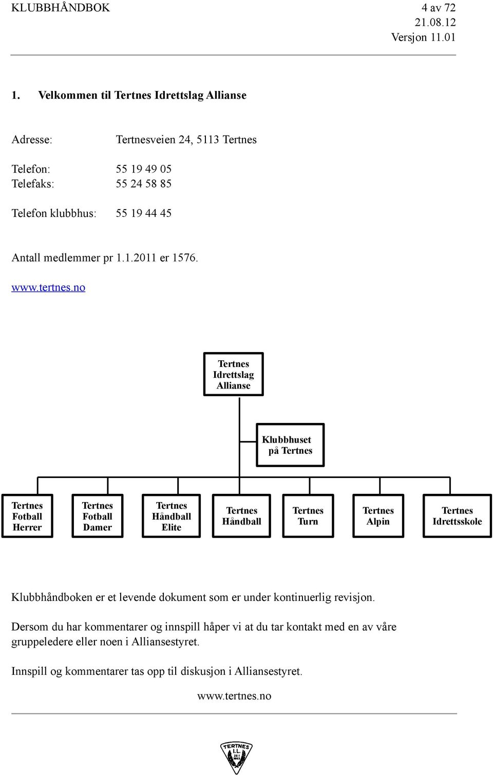 medlemmer pr 1.1.2011 er 1576.