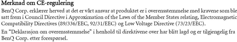 Directive i Approximation of the Laws of the Member States relating, Electromagnetic Compatibility Directives