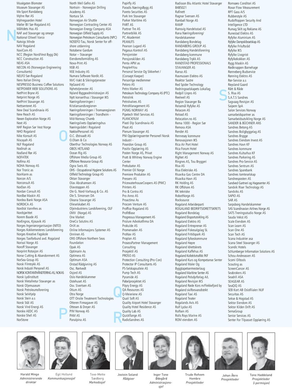 NorAlarm as Norcon A/S Norconsult NorDan Nordan Consult Nordbø Maskin Nordea Stavanger NORDICA Nordisk Vannfres as Nordsjørittet Nordsjøvegen Norem Baade NorEngros Emballasje Vest as Norges
